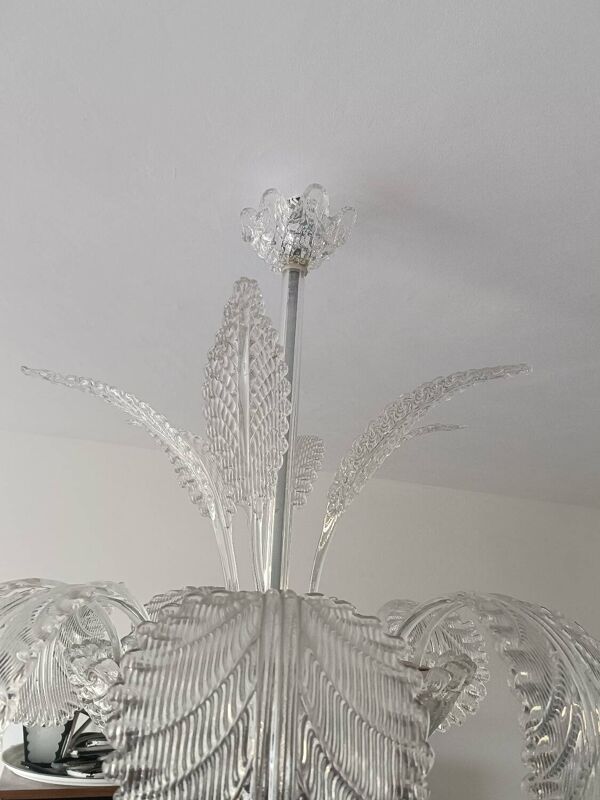 Lustre suspension en verre de Murano