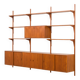 Hansen and Guldborg 3 bay teak wall unit, Denmark 1960s