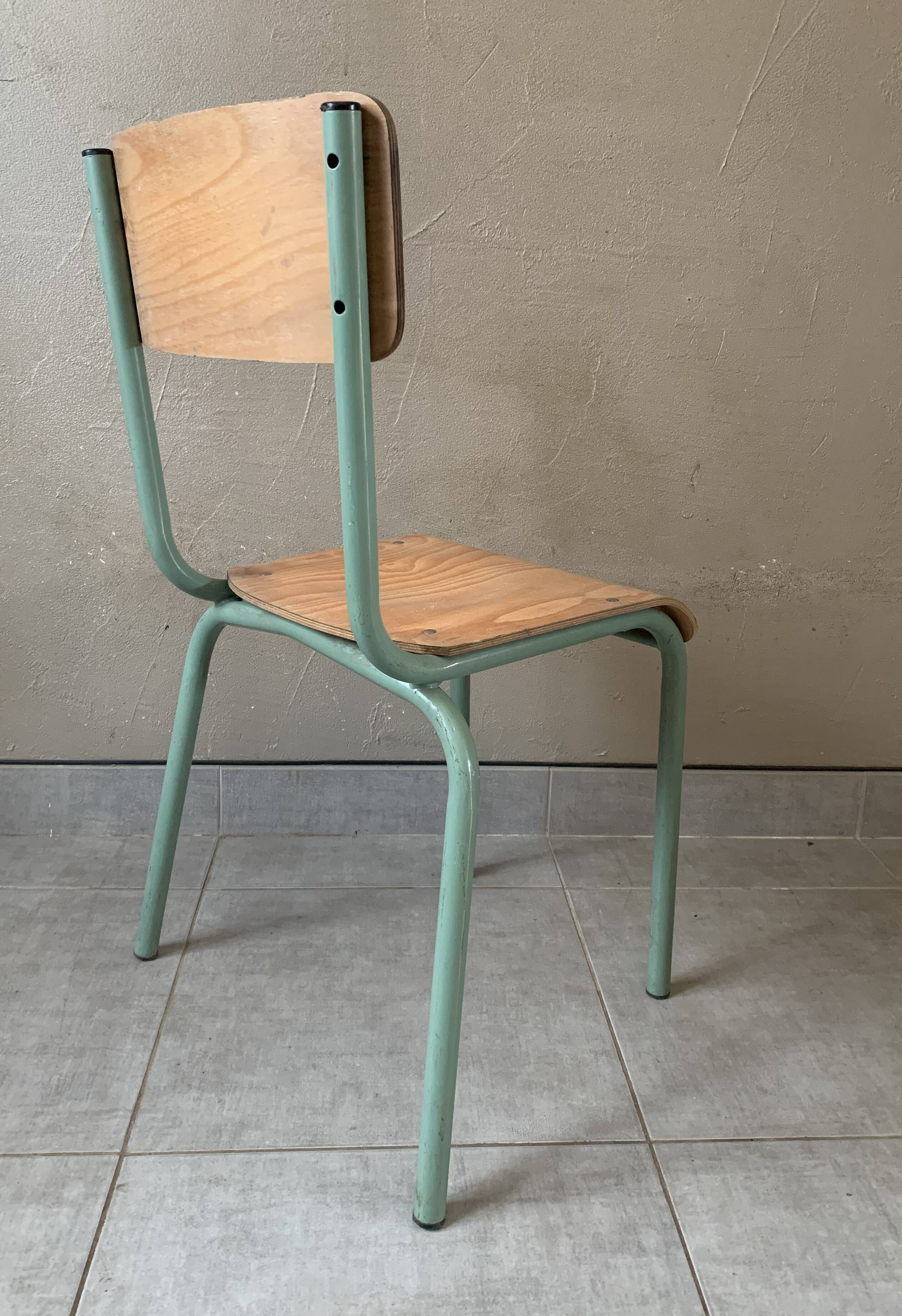 Old vintage school chair Mullca 511