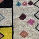 large new multi-colored Berber beni ourain rug 180x280 cm
