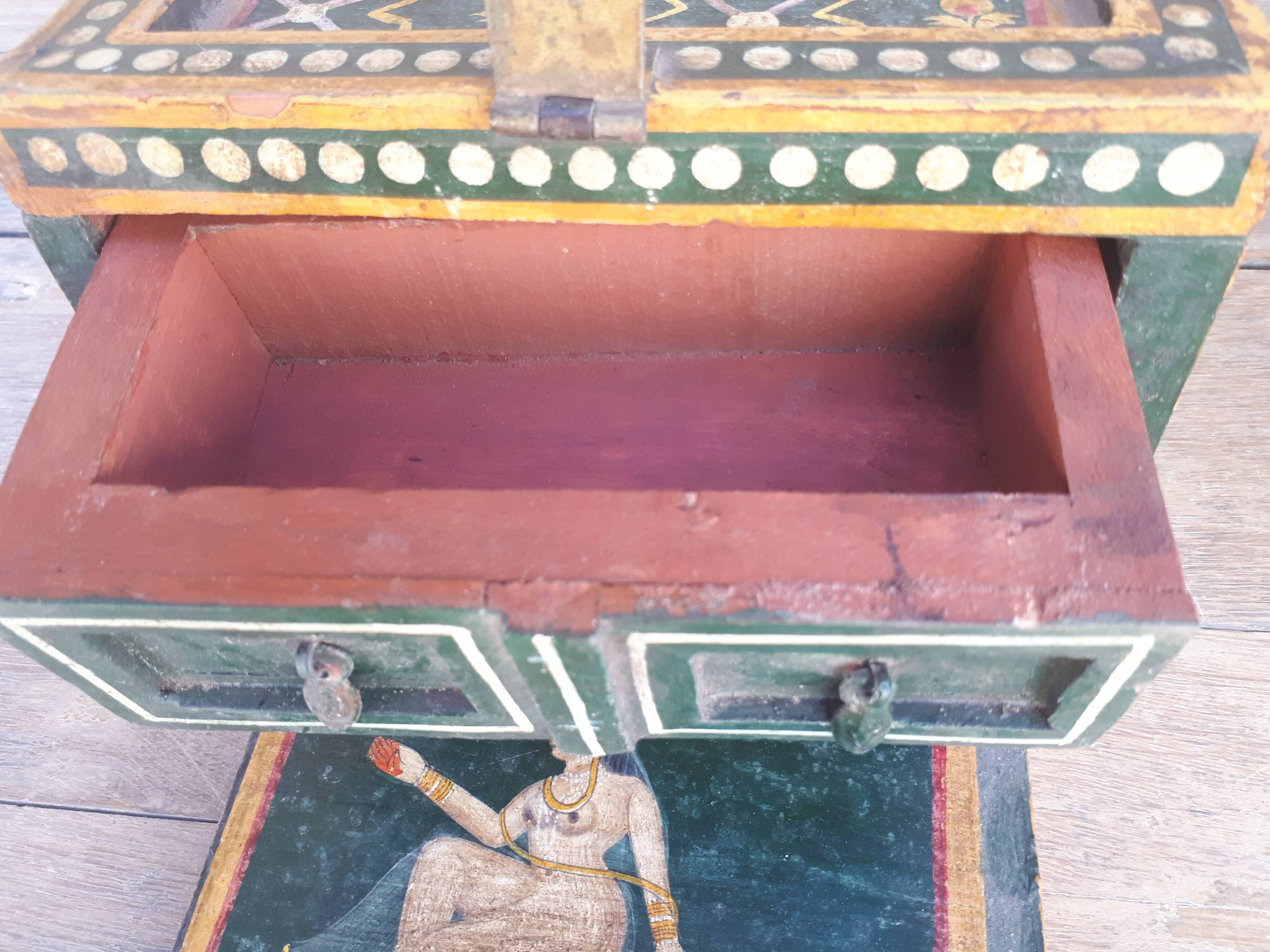 Ancient Indian jewelry box