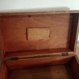 Old wooden box handle metal, storage box