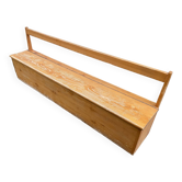 Vintage nursery school chest bench 1980s in pine