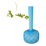 Blue opaline soliflore vase
