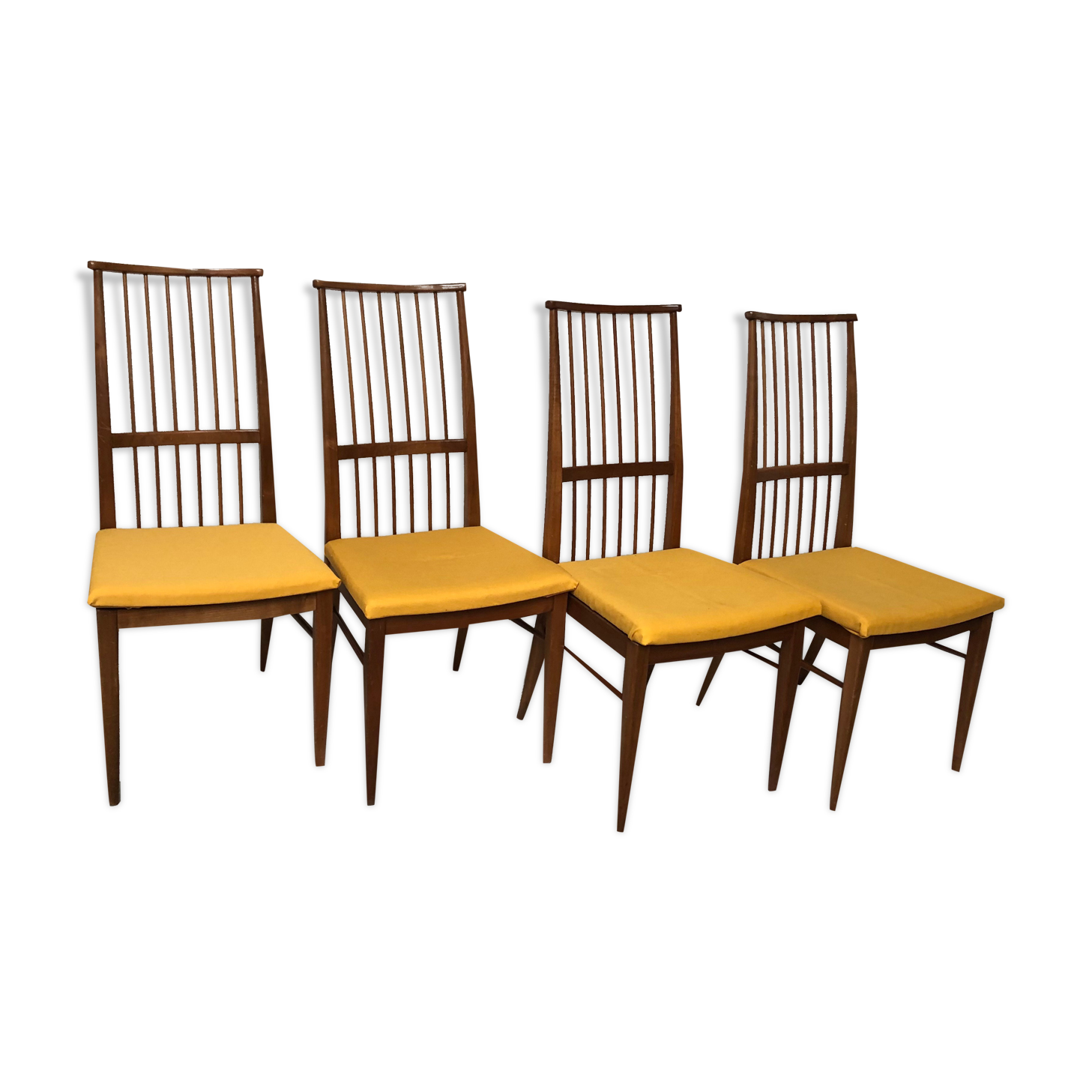 Vintage blonde wood chairs 60s