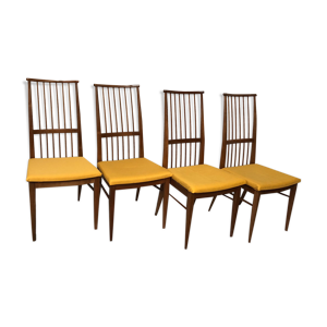 Chaises bois blond vintage