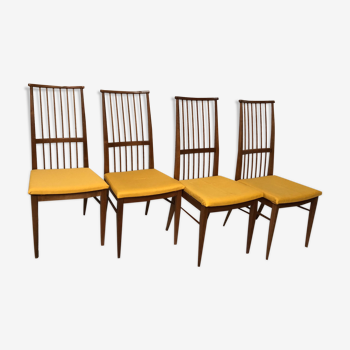 Vintage blonde wood chairs 60s