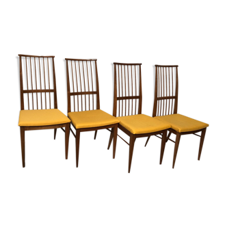 Vintage blonde wood chairs 60s