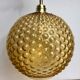 Vintage amber glass hanging lamp
