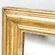 Long rectangular antique gold mirror 1930