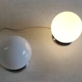 Ceiling light or table lamp with opaline globe, diameter 15 cm - mid 20th century.