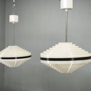 Paire de suspensions UFO space age tchèque, années 1960