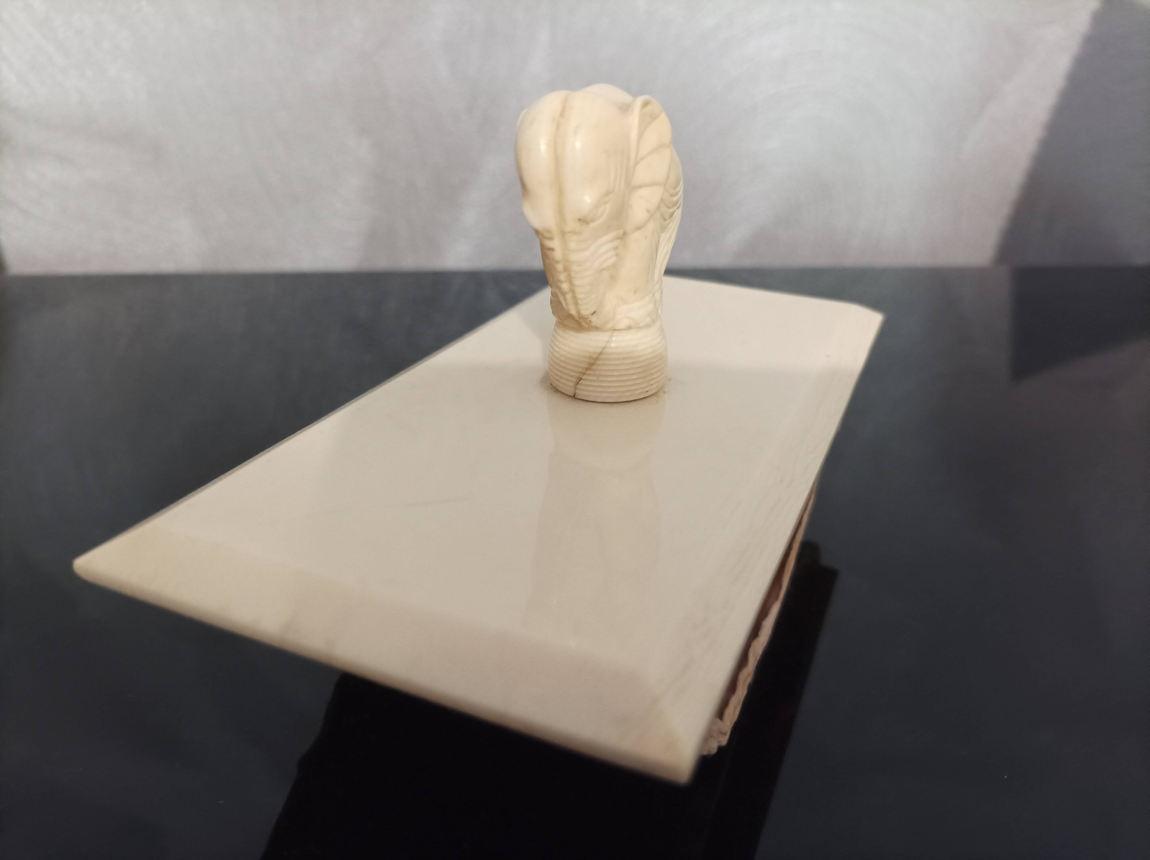 Old ivory blotter stamp
