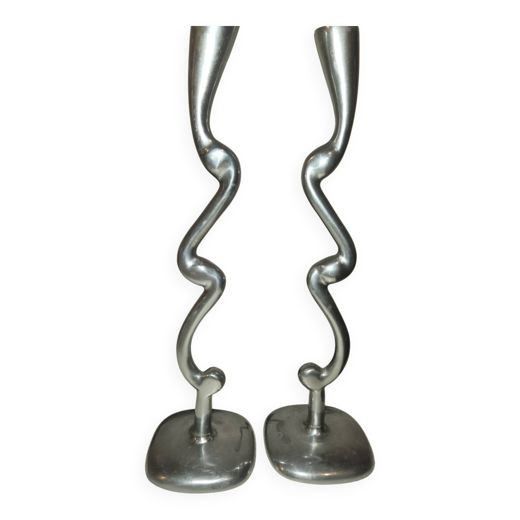 Aluminium candle holders
