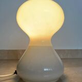 Pair of glass midcentury table lamps by Ivan Jakes, Czechoslovakia, 1970s