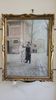Golden wood photo frame