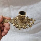 Hand candlestick, bronze, early 20th century