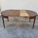 Louis XVl style mahogany table with 2 extensions n30