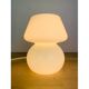 Lampe champignon opaline blanche vintage