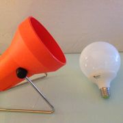Orange infrared lamp by Condel / vintage 70s