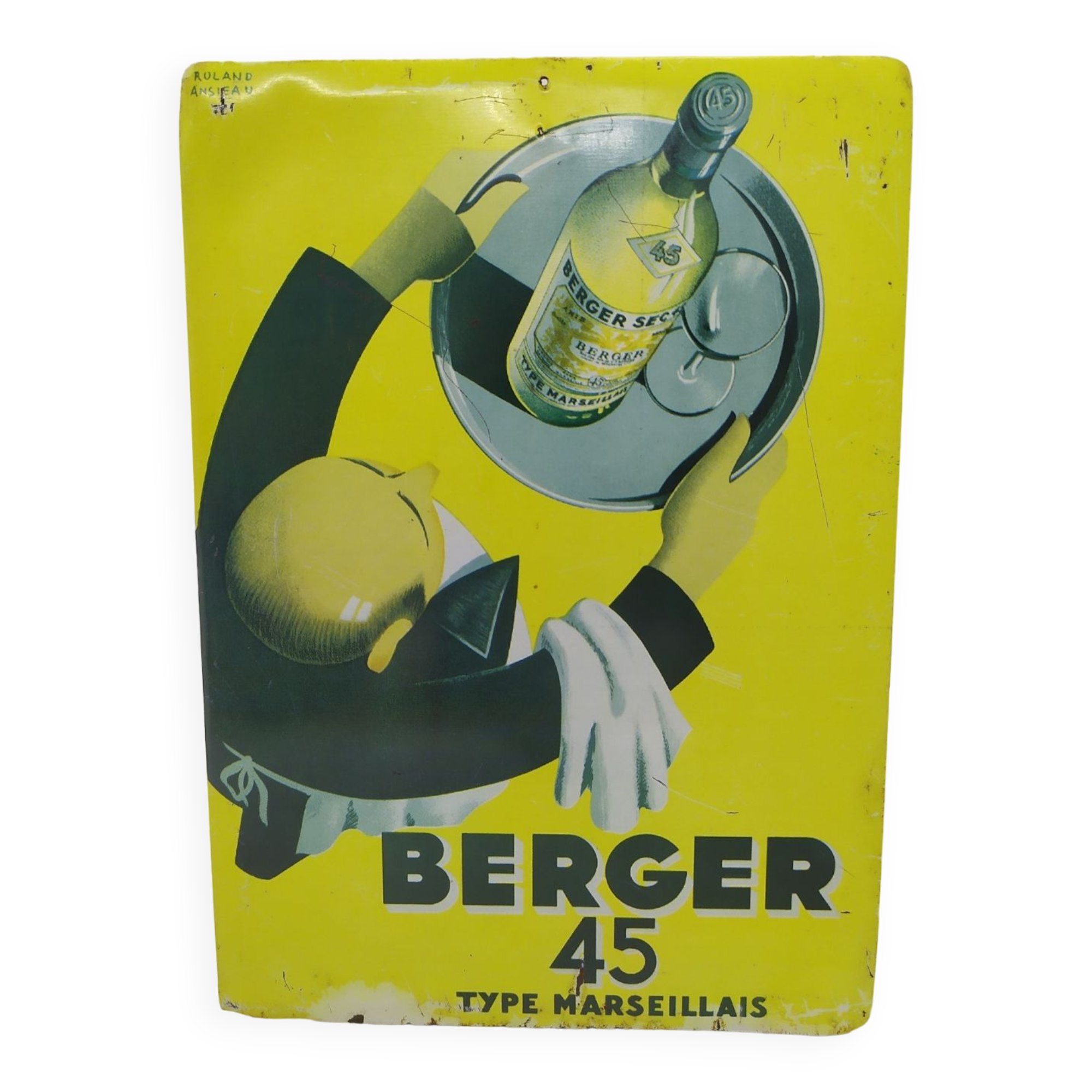 Vintage advertising plaque