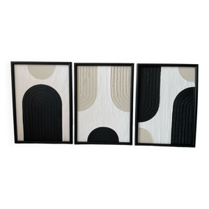 Triptyque abstrait