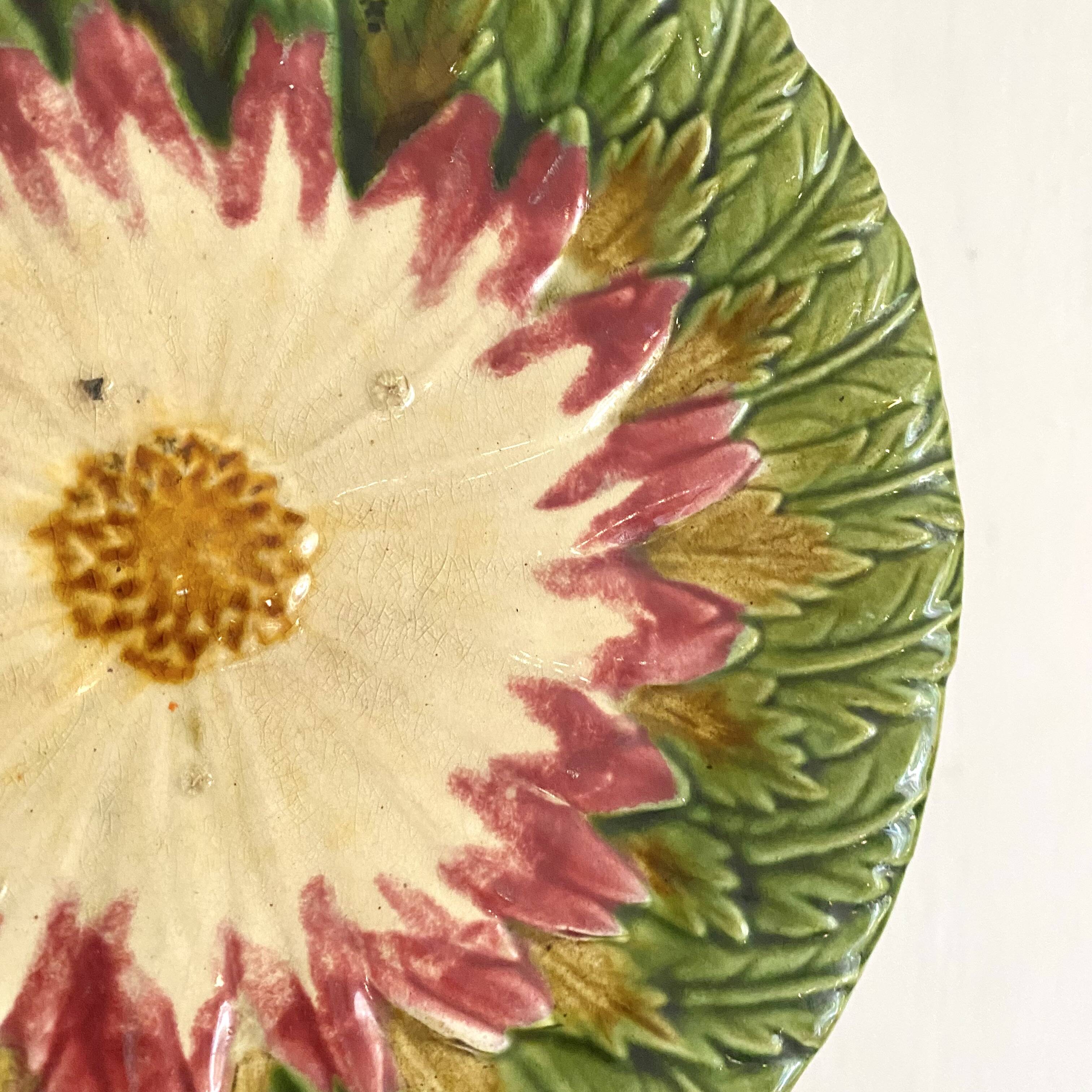 Orchid earthenware plate