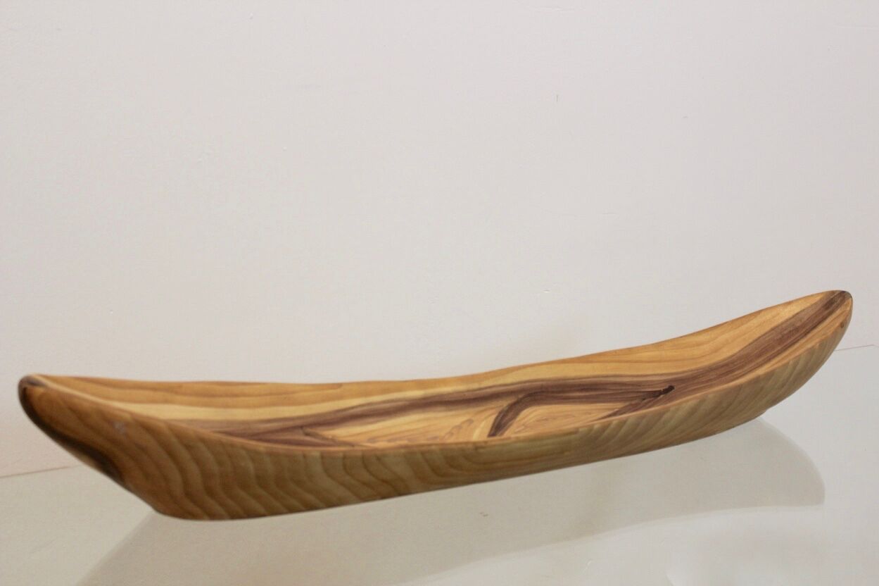 Vallauris distinctive wood grain Ceramic platter 1960 s