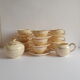 Villeroy and Boch coffee set 9 cups and vintage sugar and milk pot