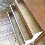 Vintage chest of drawers gilded oak