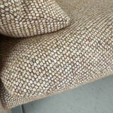 Vico Magistretti "Maralunga" 3-seater re-upholstered full wool sofa for Cassina