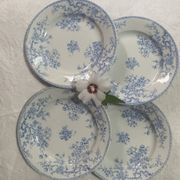 Lot de 4 assiettes plates modèle Fleurette de Gien