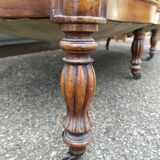 Louis Philippe style velvet bench