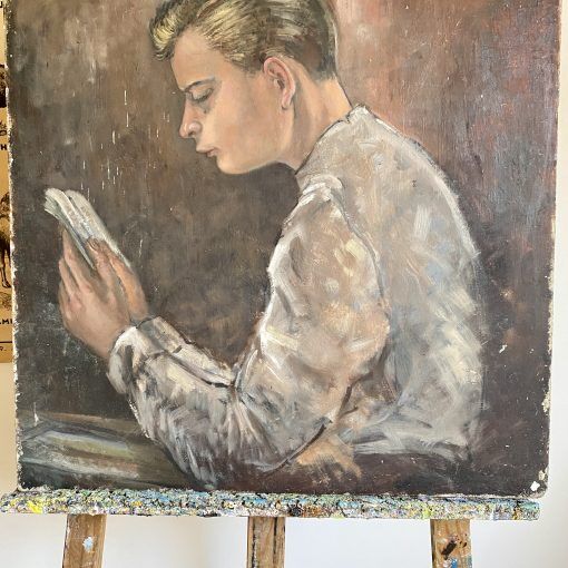 Peinture portrait de jeune homme