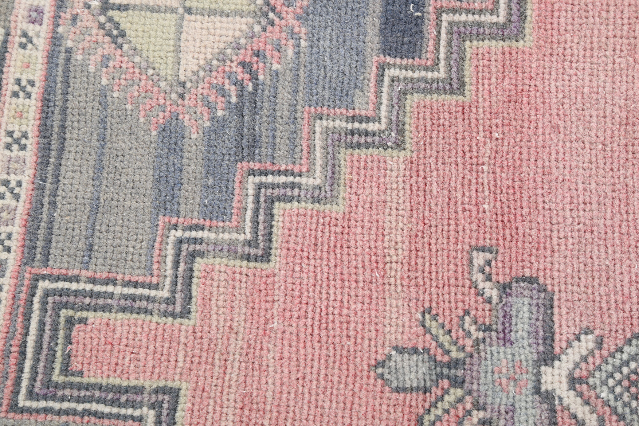 Dusty Pink Wool Turkish Rug