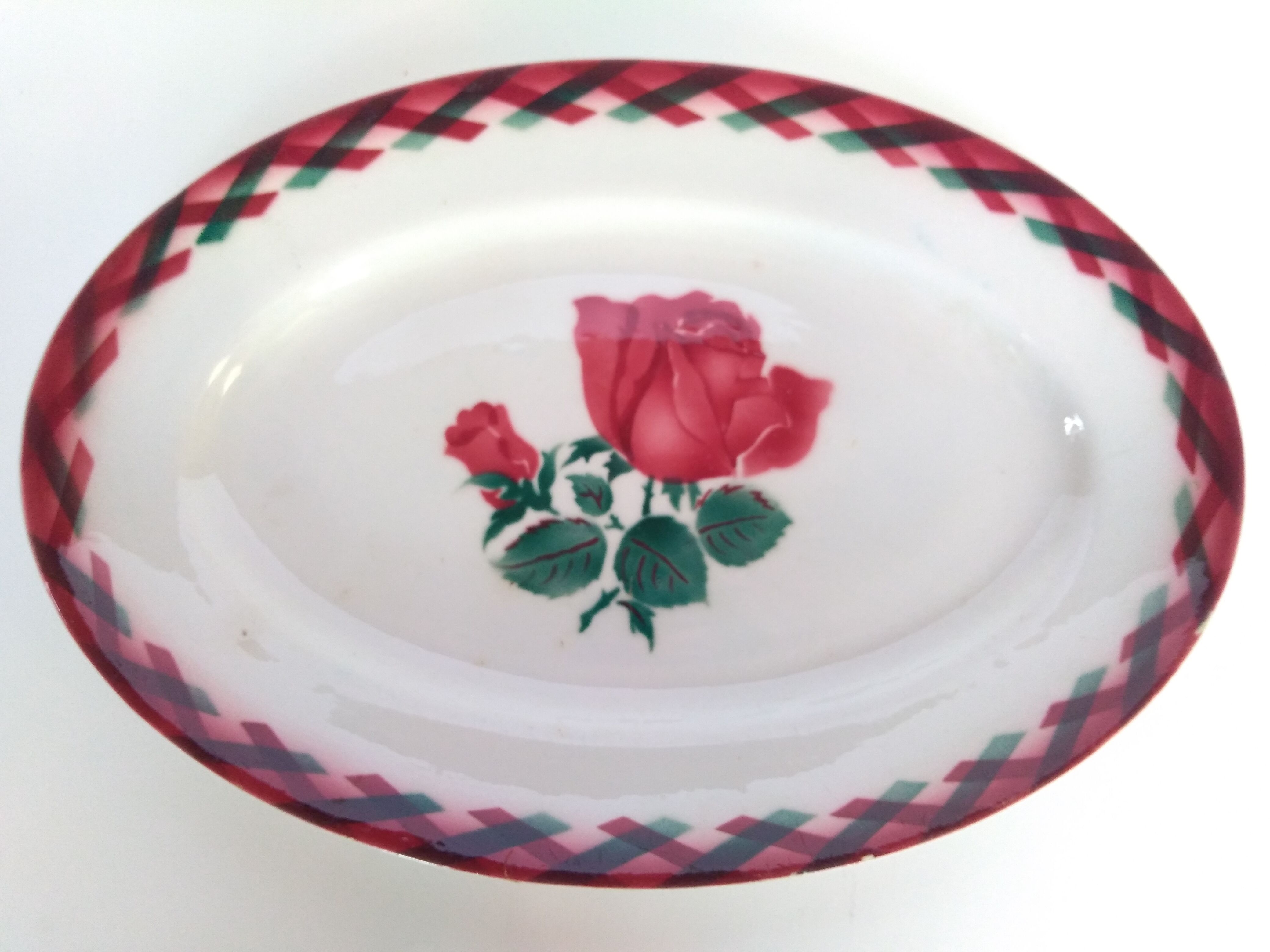 Old Lunéville Oval Dish "Scotland"