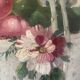 Paire de tableaux, natures mortes fruits et fleurs