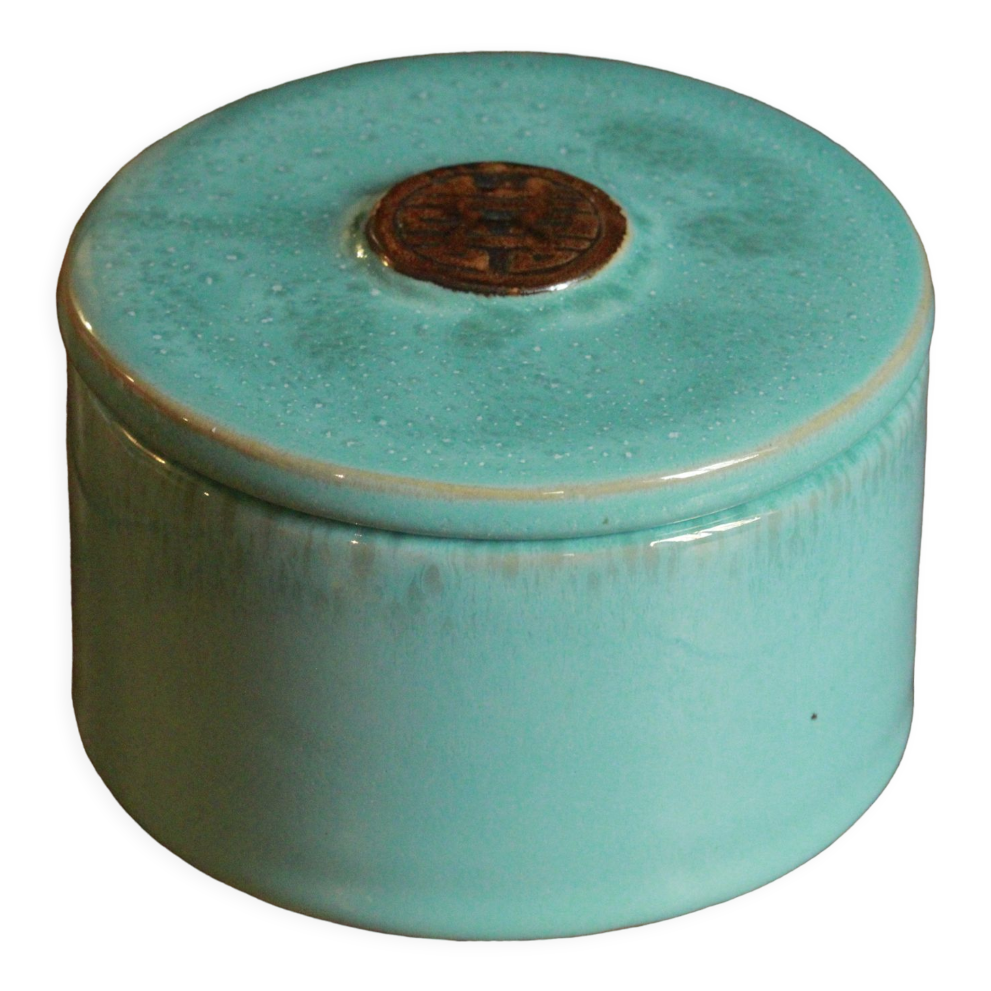 Japanese blue ceramic box