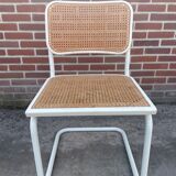 Set of 4 Cesca b32 model chairs in white