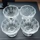 Set of 4 crystal fruit bowls