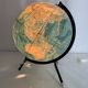 Globe vintage 1978 terrestre mappemonde Taride tripode - 28 cm