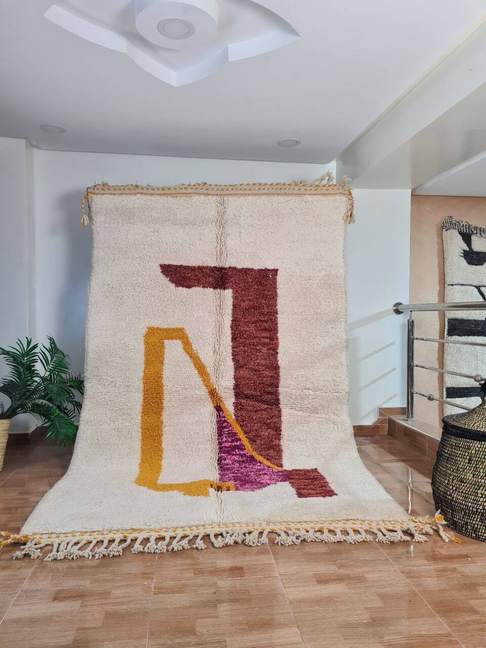 Tapis berbère Mrirt en laine fait main 250 X 150 CM