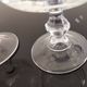 Set of 7 port glasses on crystal legs decorated with grapes and vine branches Luminarc