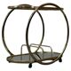 Mid-Century Coctail Serving Bar Table made of Brass, 1970s, Germany