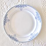 Large 19th century iron earth plates Creil & Montereau "Windsor"