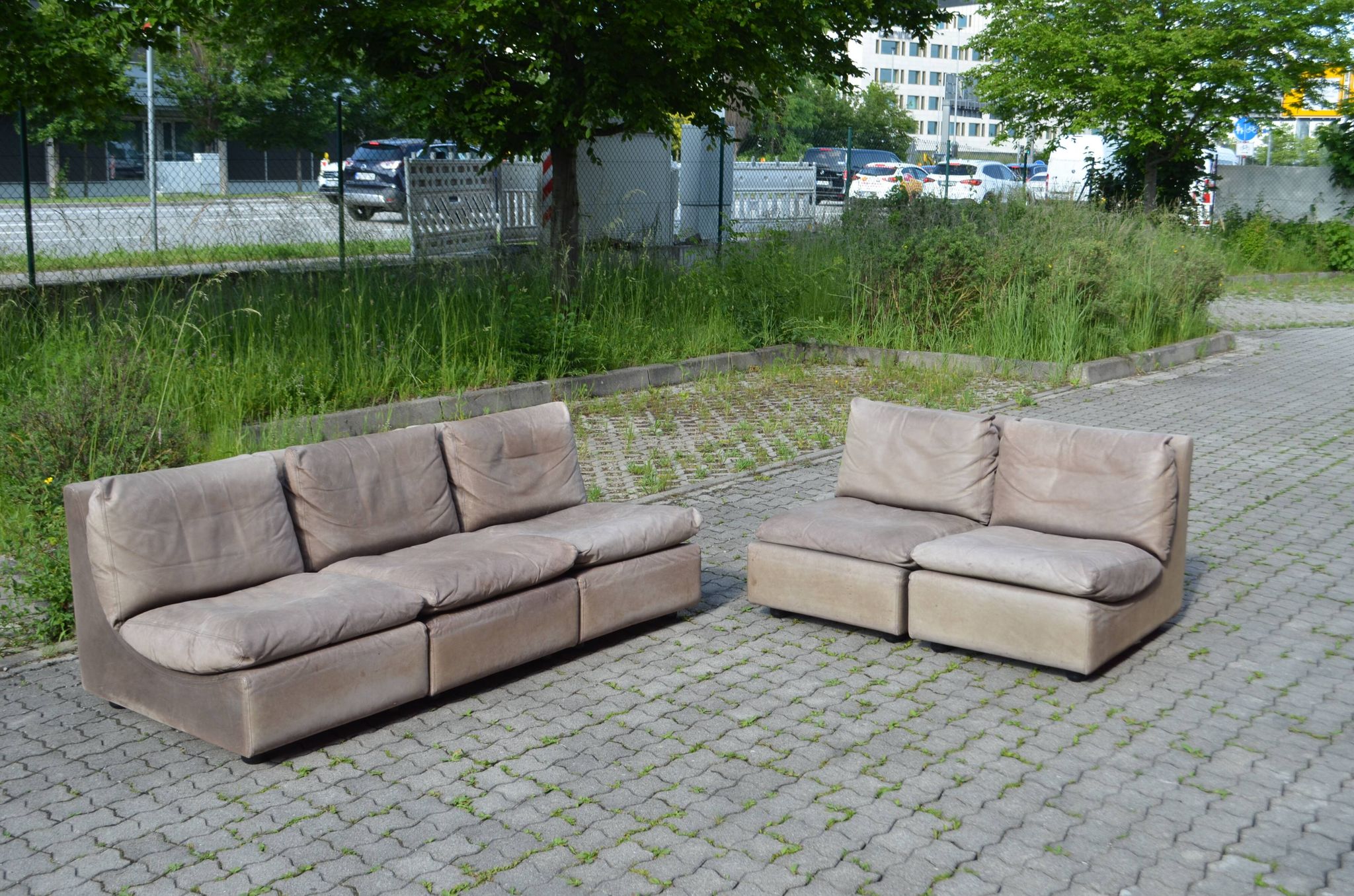 Canapé en cuir modulaire Walter Knoll