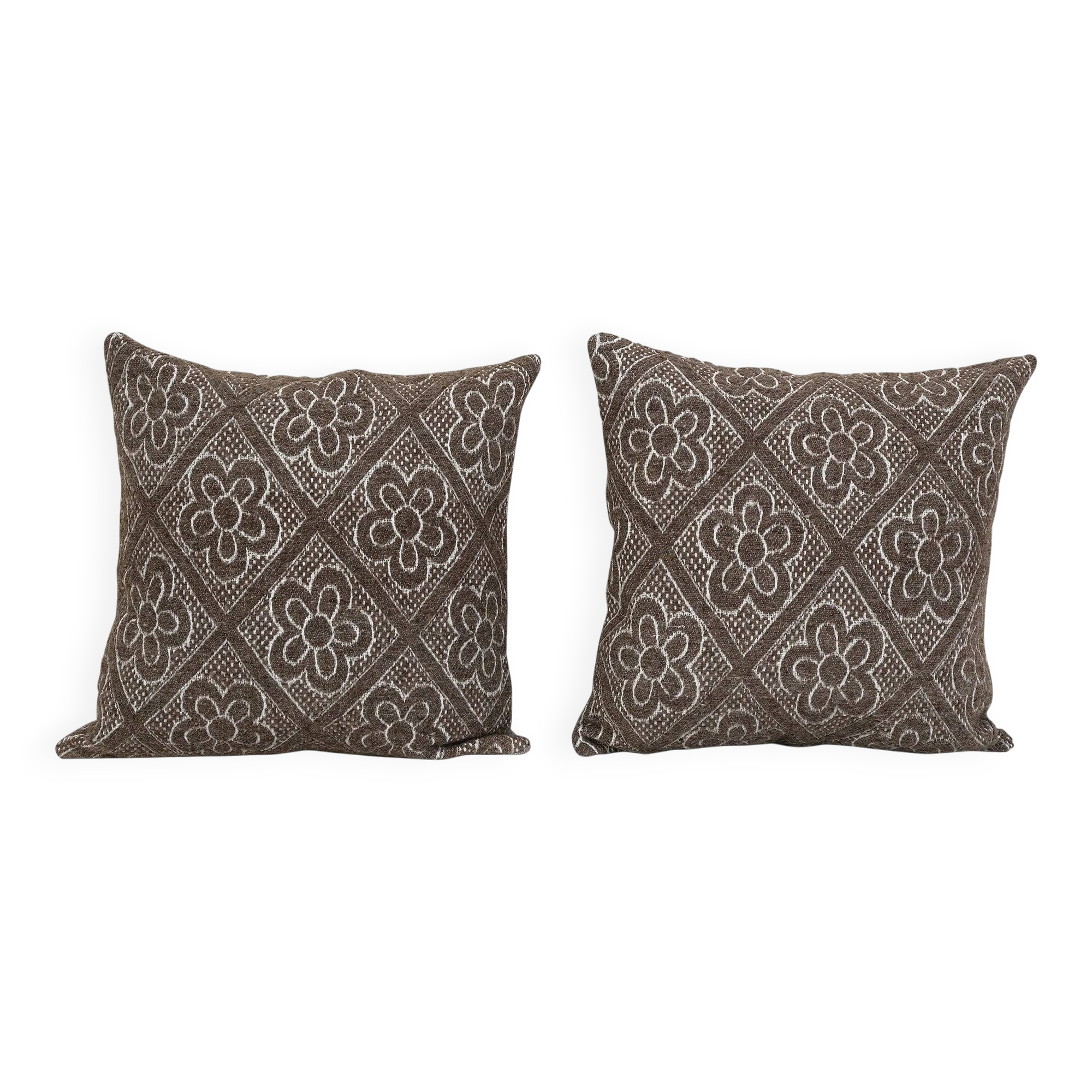 Set of 2 vintage kilim cushion covers 51x51 cm