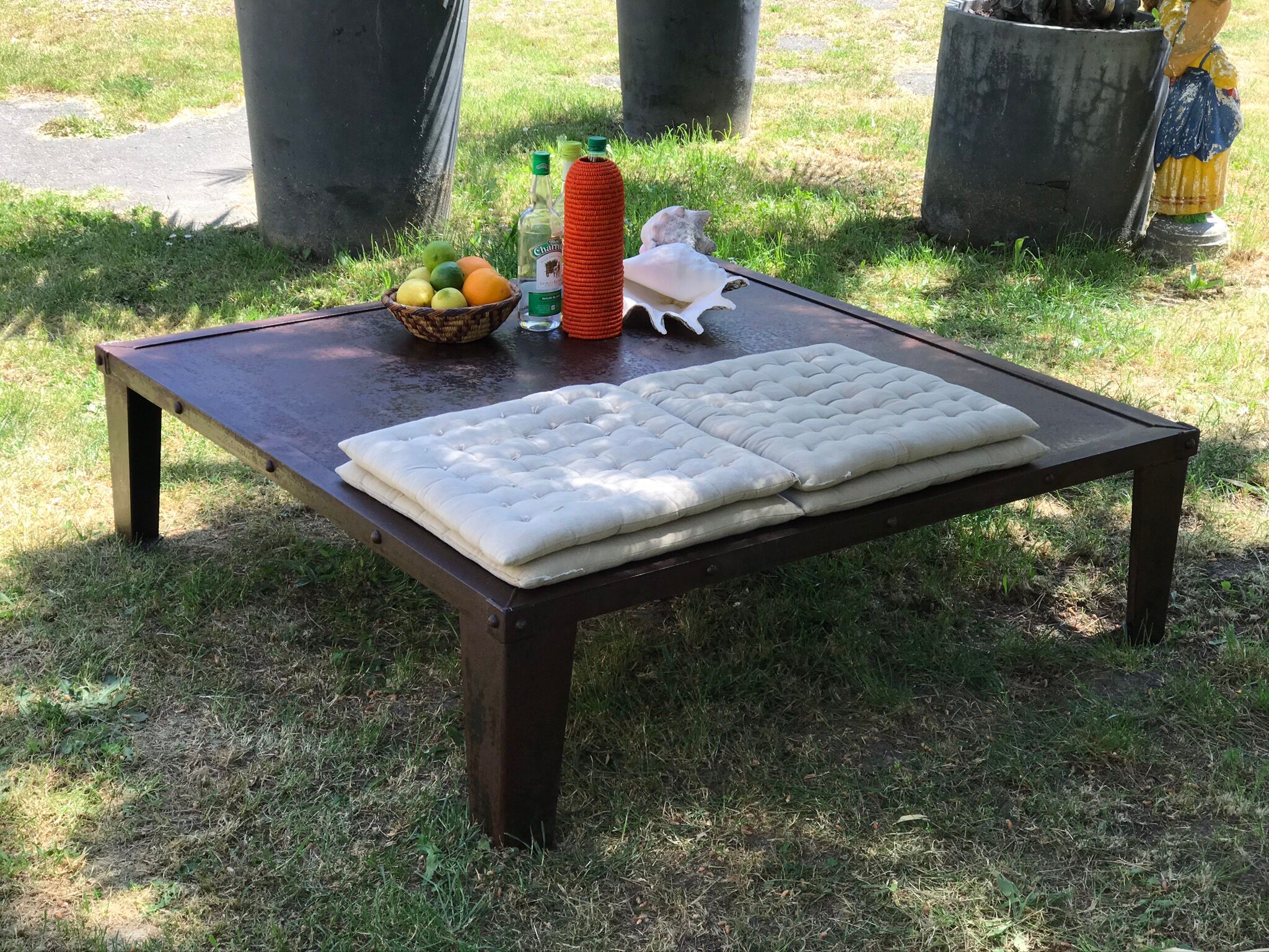 Large Industrial Coffee Table - Industrial Coffee Tables You Ll Love In 2021 Wayfair - This coffee table creates a distinctive and modern atmosphere and it is convenient to place in front of your sofa or any seating area.