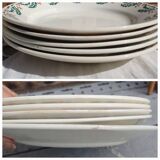 Assiettes lunéville houx