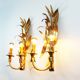 Large pair of Gilded Florentine Sconces by Hans Kögl